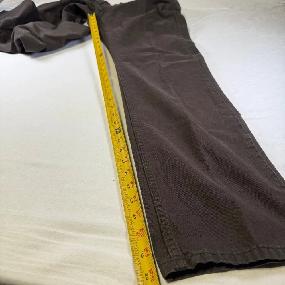 Levi's 514 Straight Fit Brown Jeans Men's Size 34x34 Black Patch White Tab